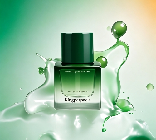 30‑50ml Square Recessed Glass Lotion Pump Bottle