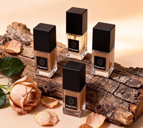 30‑35ml Classic Square Glass Foundation Bottle