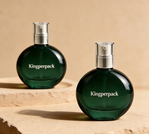 50‑60ml Flat Round Oval Perfume Spray Glass Bottle 