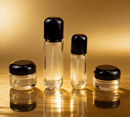 30‑120ml / 30‑50g Dome‑Cap Glass Bottle & Jar Set 