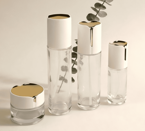 30‑120ml / 30‑50g Cylinder Glass Bottle & Jar Set
