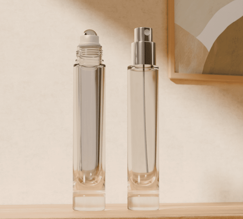 10‑20ML Slim Double‑Wall Glass Bottle, Roll‑On & Perfume Spray Dual‑Use