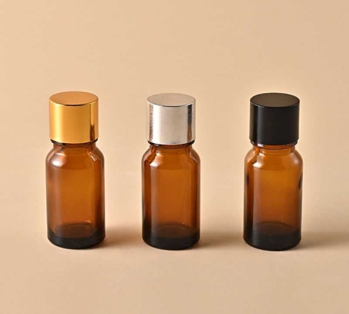 10‑50ML Amber & Black Cylindrical Essential Oil Glass Bottle