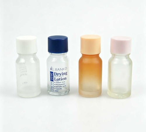 10‑30ML Short‑Shoulder Clear Glass Serum Bottle