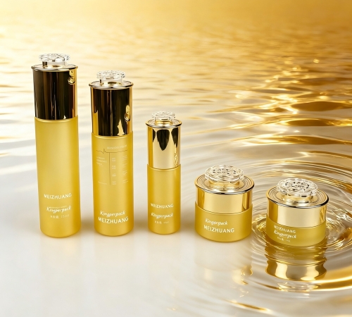30‑120ML Cylindrical Glass Skincare Bottle & Jar Set
