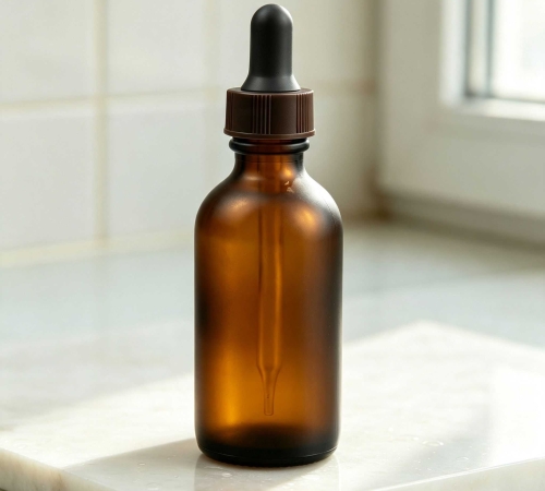 30‑100ML Amber Frosted Glass dropper Bottle
