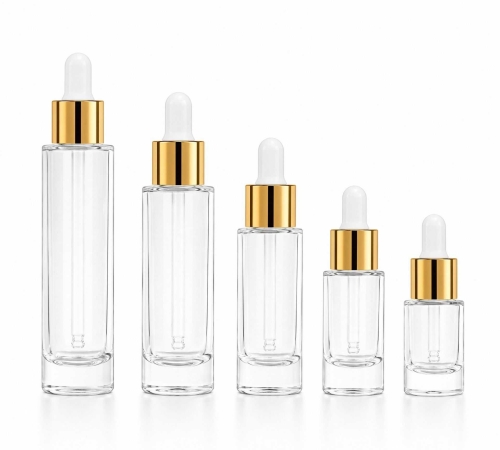 5‑50ML Cylindrical Thick‑Base Glass dropper Bottle