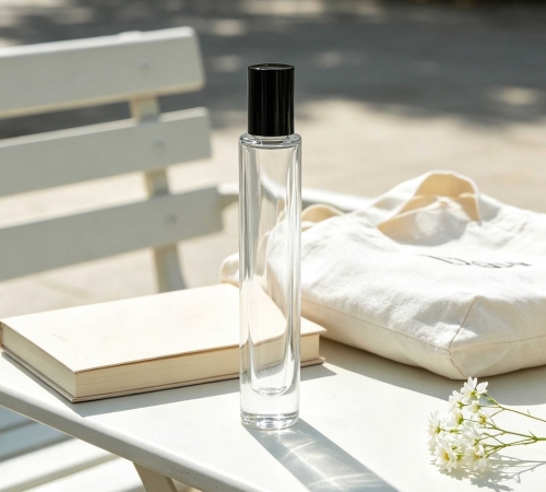 10‑30ML Extra‑Slim Straight Cylinder Glass Roller Bottle