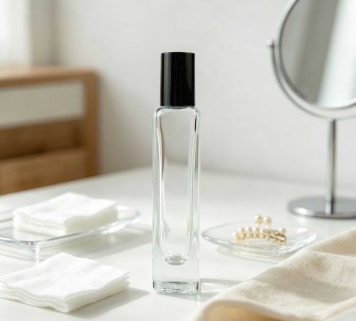10‑30ML Rectangular Concave‑Panel Glass Roll‑on Bottle