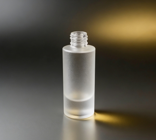 100ML Straight Cylindrical Frosted Glass Bottle