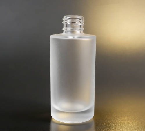 100ML Straight Cylinder Frosted Glass Bottle