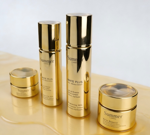 30‑120ML Gold Plated Glass Skincare Set