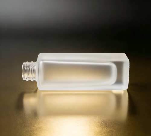 100‑150ML Tall Square Recessed Glass Bottle