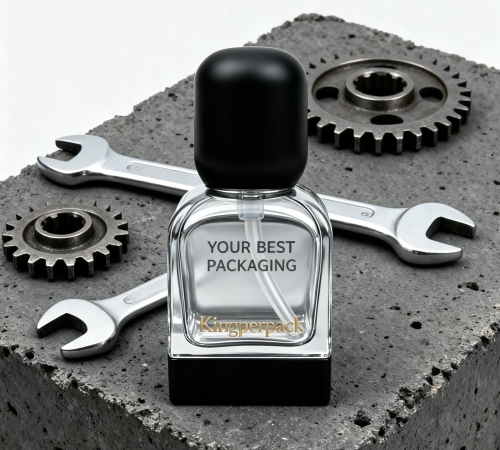 30‑45ml Soft Square Glass Pump Bottle
