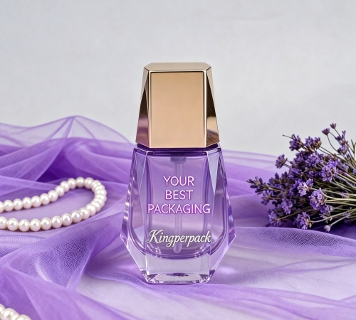 35‑45ml Faceted Diamond‑Cut Glass Perfume Bottle