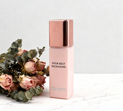 30‑40ml Tall Slim Square Glass Foundation Bottle