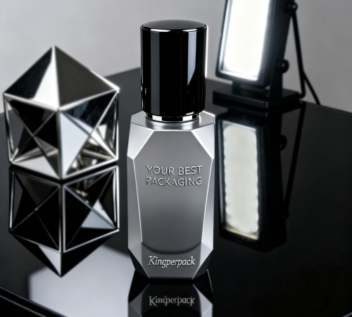 30‑40ml Faceted Cut Glass Pump Bottle