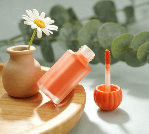 8ml Square Lip Gloss Tube with Pumpkin Cap
