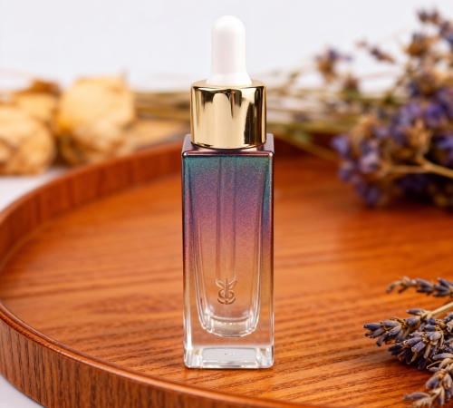 30ml Slim Square Glass dropper Bottle