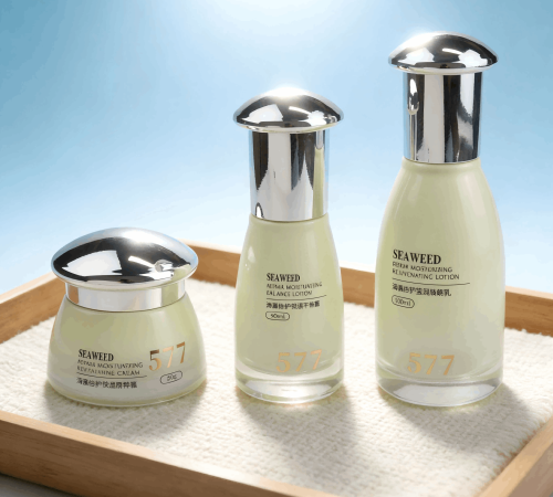 50g‑100ml Mushroom Cap Glass Skincare Set
