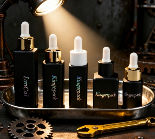 10‑50ml Square Recessed‑Side dropper Bottle Set