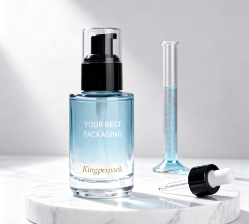 60ml Short Cylindrical Glass Pump Bottle