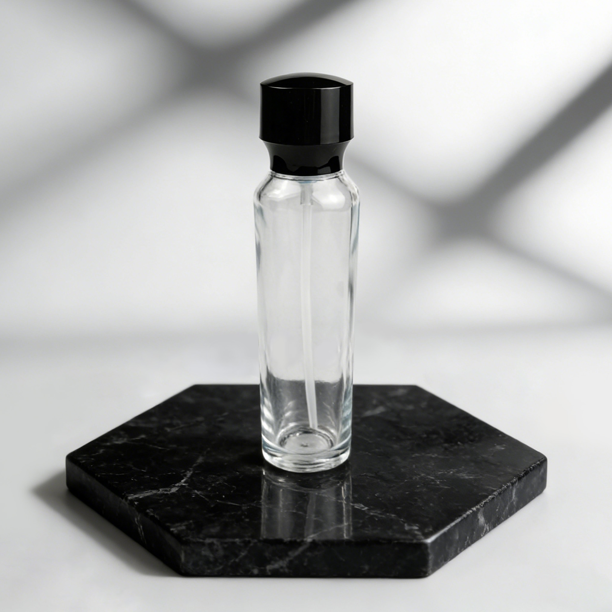 60‑120ml Waisted Cylinder Glass Skincare Set