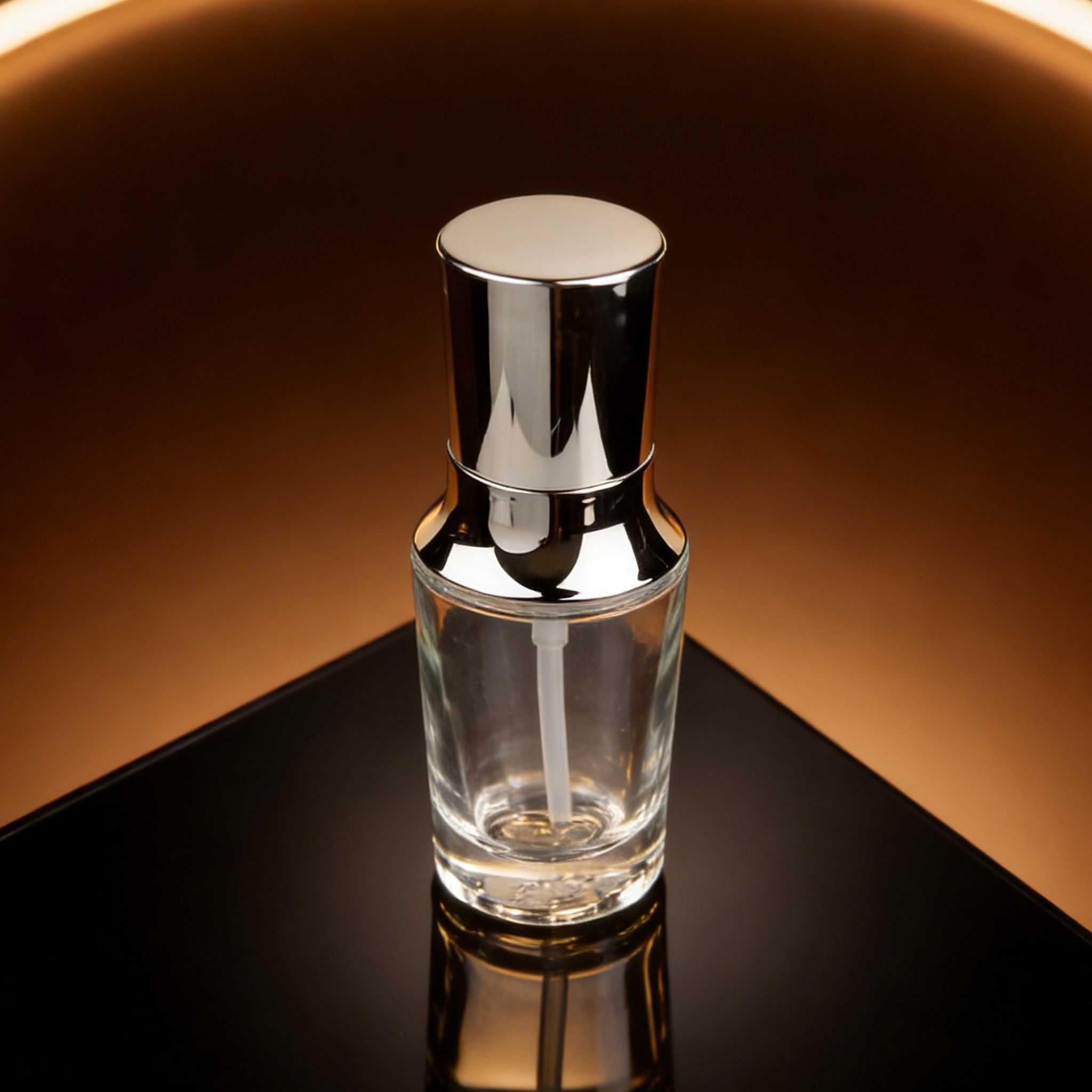30‑120ml Curved Waist Glass Skincare Set