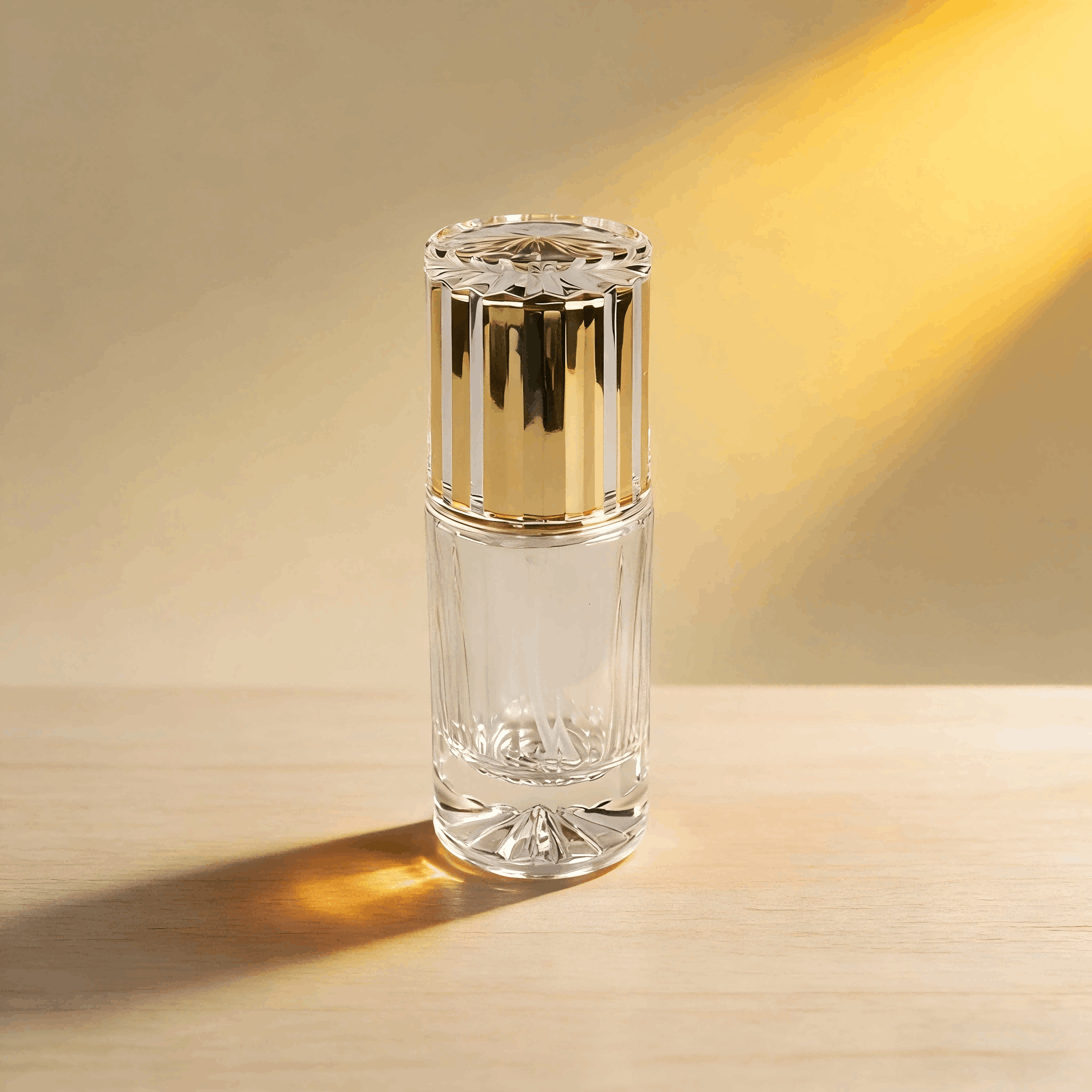30‑50ml Vertical Cut Glass Pump Bottle