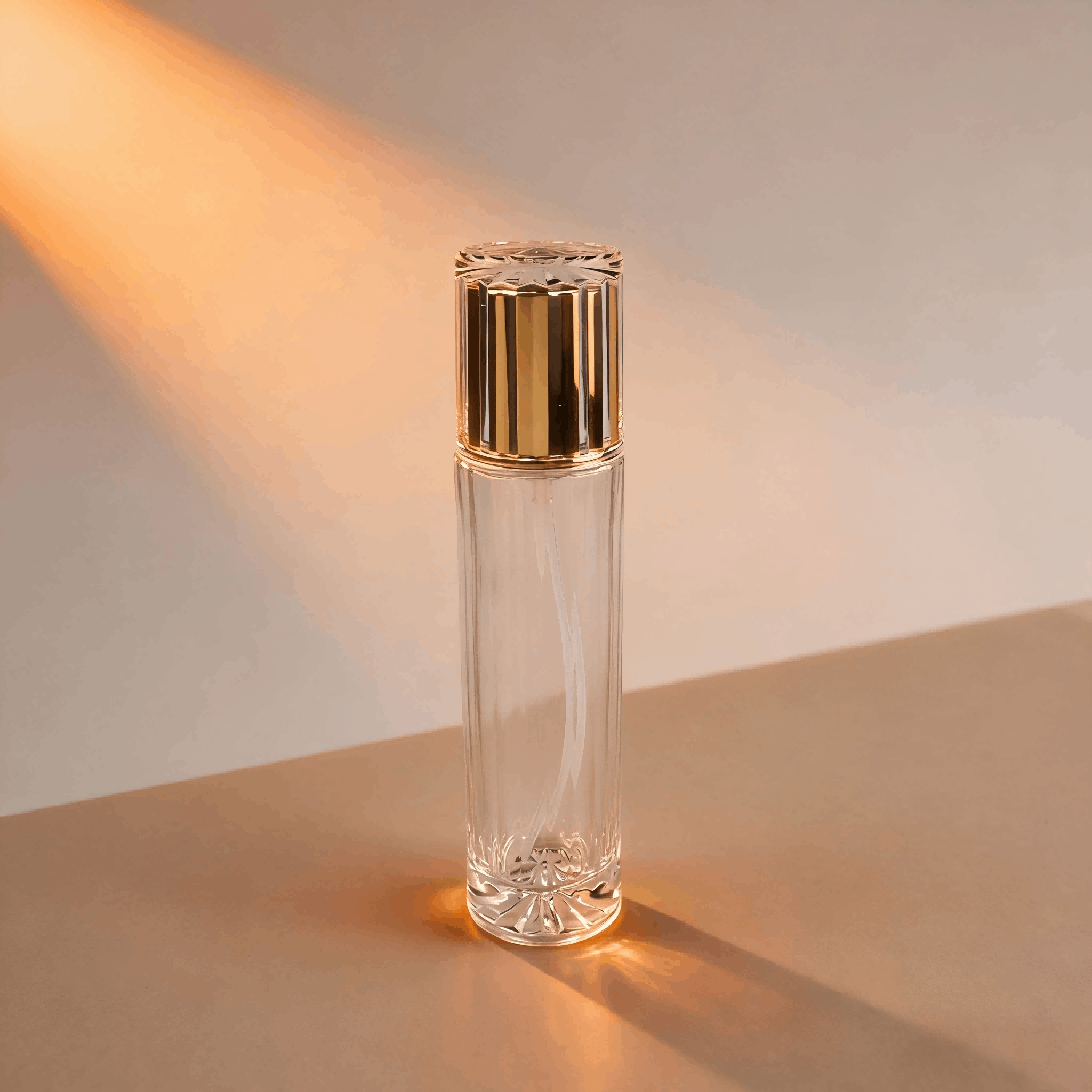 30‑50ml Vertical Cut Glass Pump Bottle