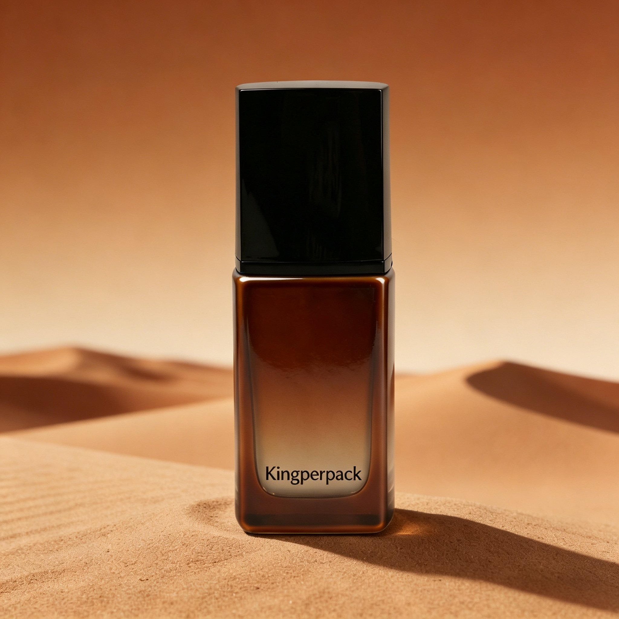 30‑40ml Square Recessed Glass Foundation Bottle
