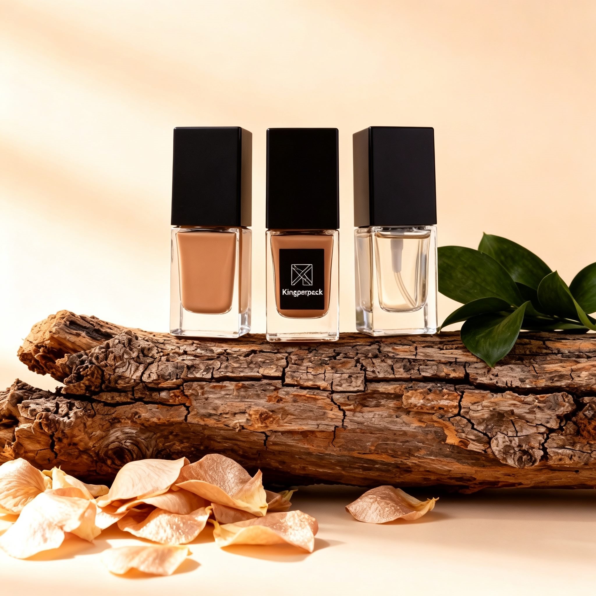 30‑35ml Classic Square Glass Foundation Bottle
