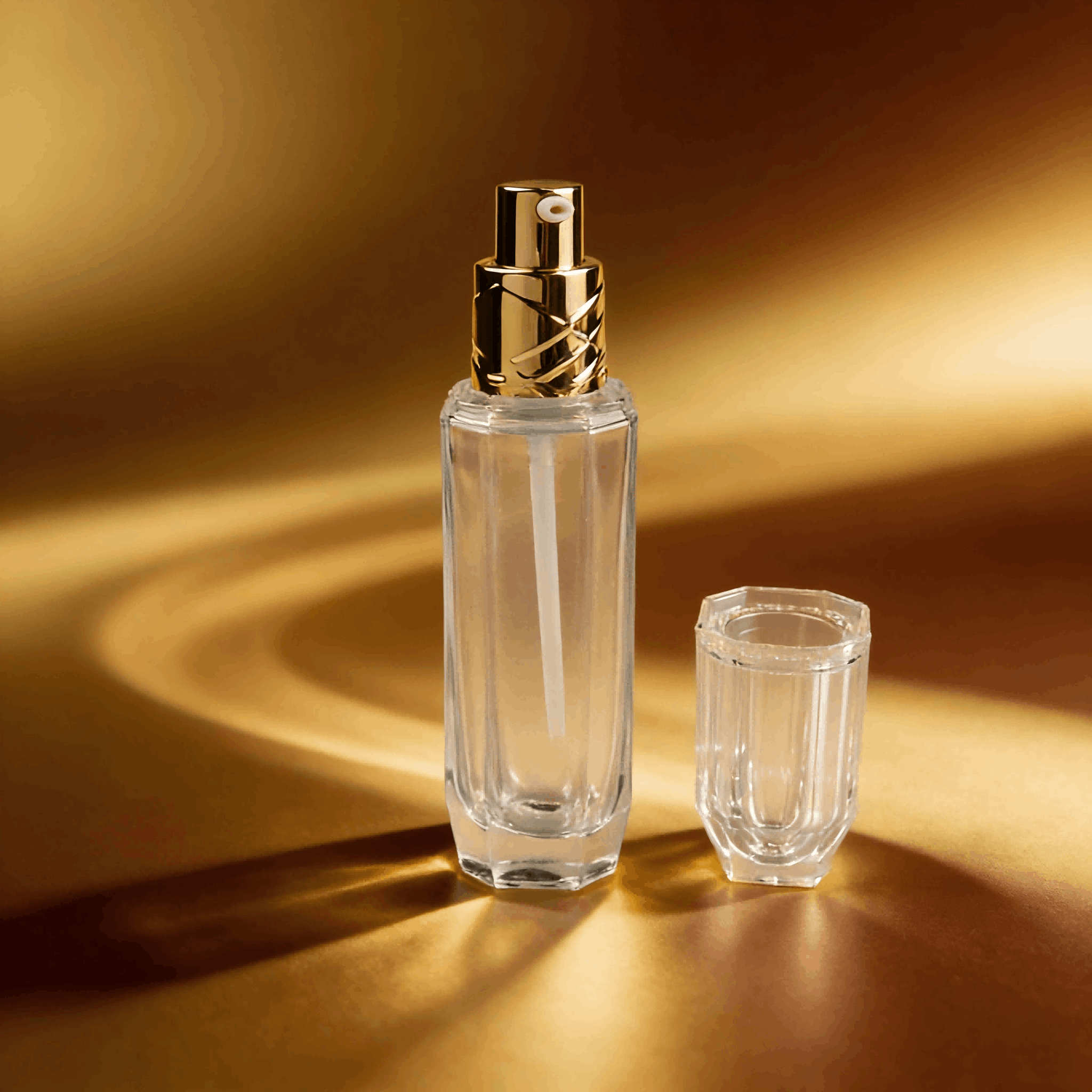30‑100ml / 30‑50g Faceted Crystal Glass Set 