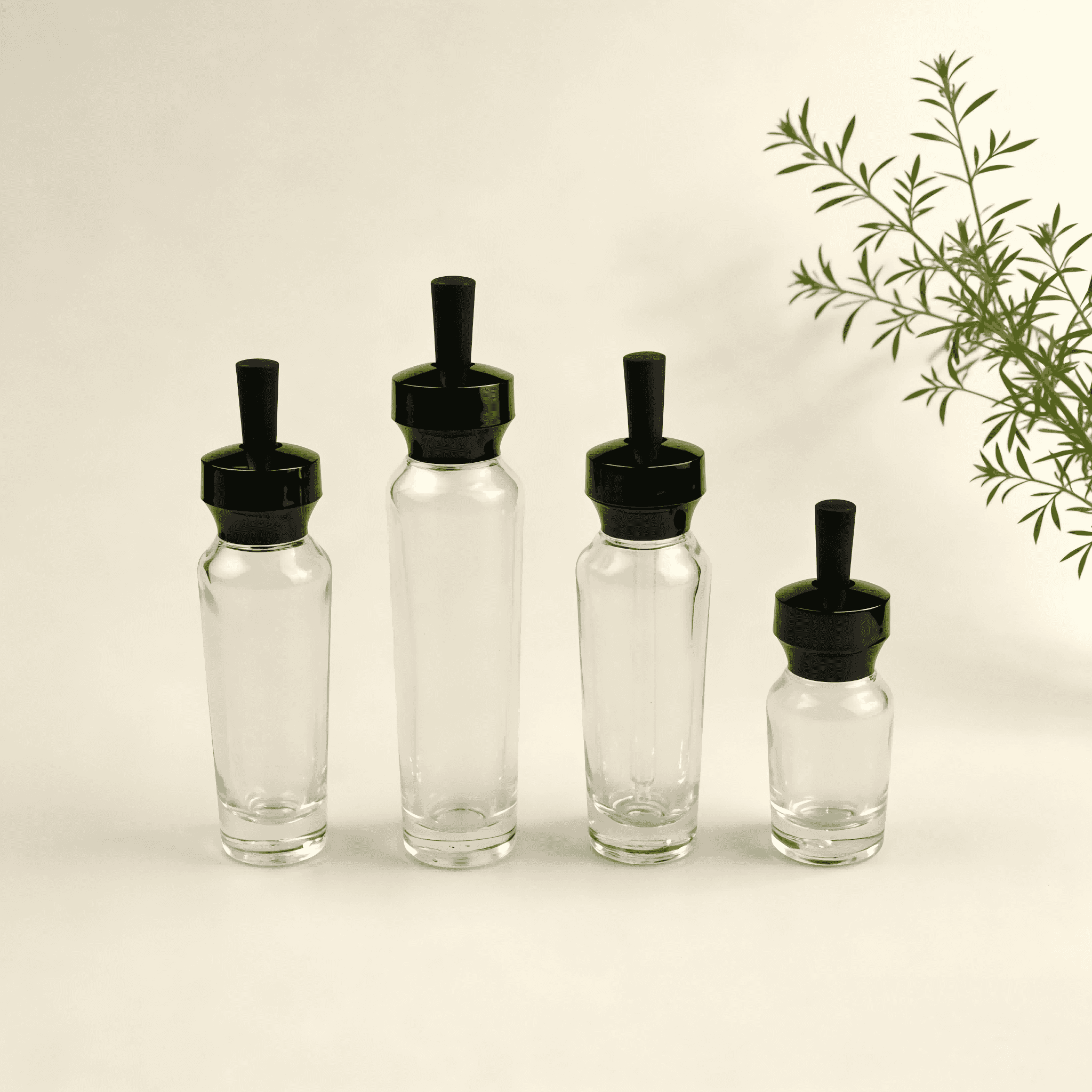30‑100ml Curved‑Shoulder dropper Bottle