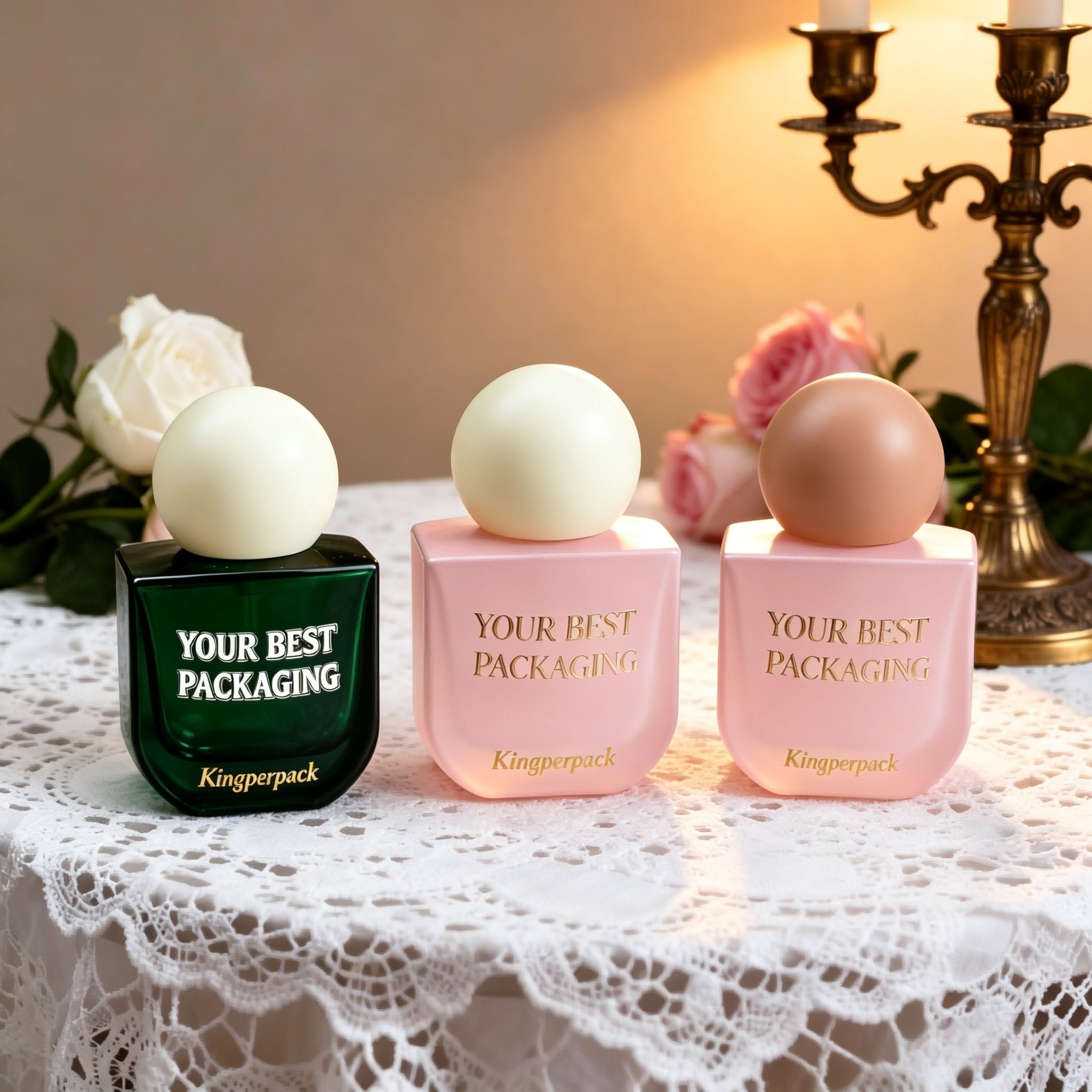 50‑100ml Sphere Cap Perfume Glass Bottle