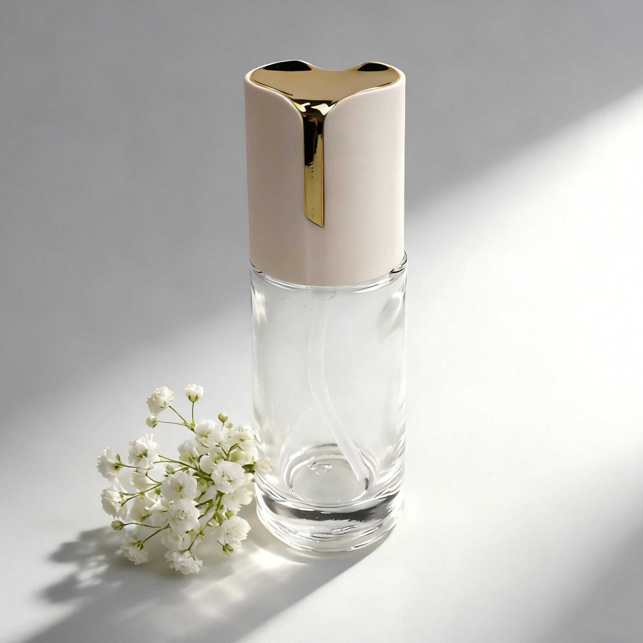 30‑120ml / 30‑50g Cylinder Glass Bottle & Jar Set