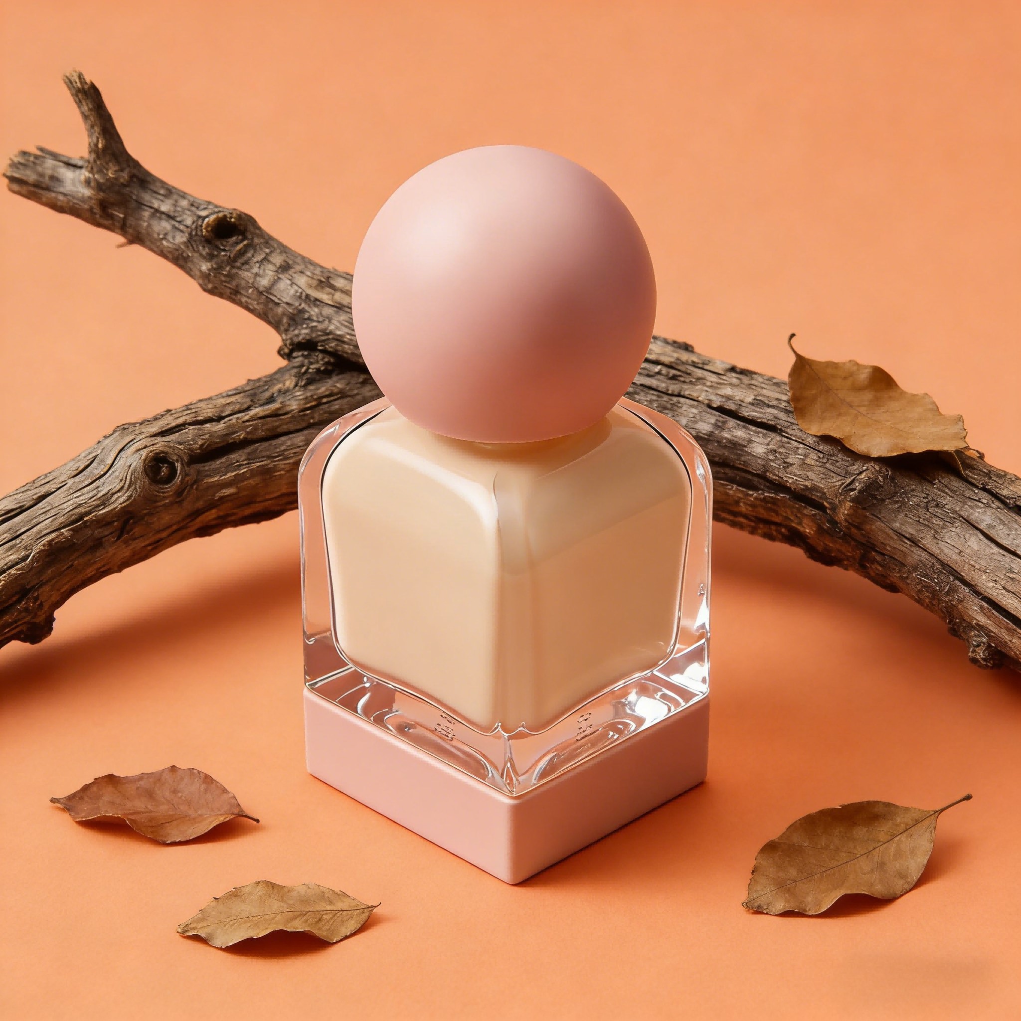 30‑50ml Square Perfume Glass Bottle With Ball Cap and Base Collar
