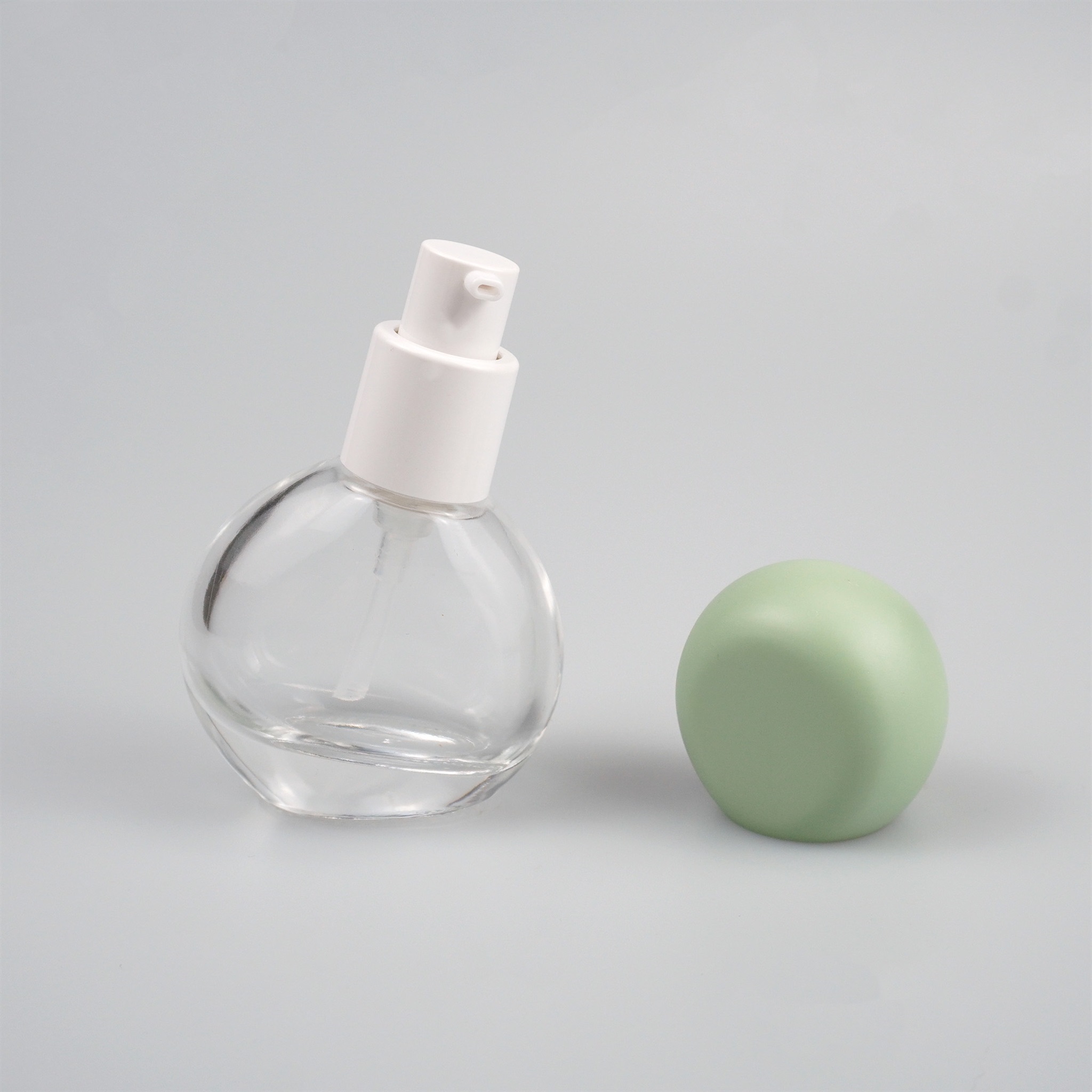 30‑60ml Orb Round Perfume Glass Bottle With Big Sphere Cap