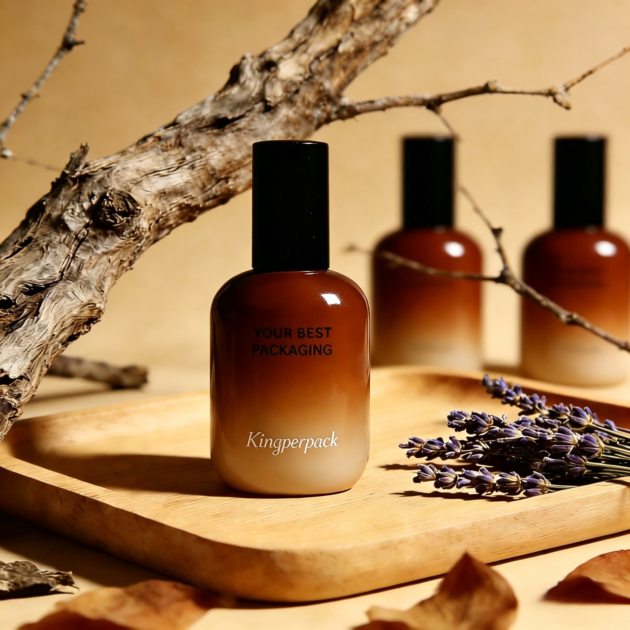 30‑50ml Pebble‑Shaped Rounded Glass Bottle for Serum & Facial Mist