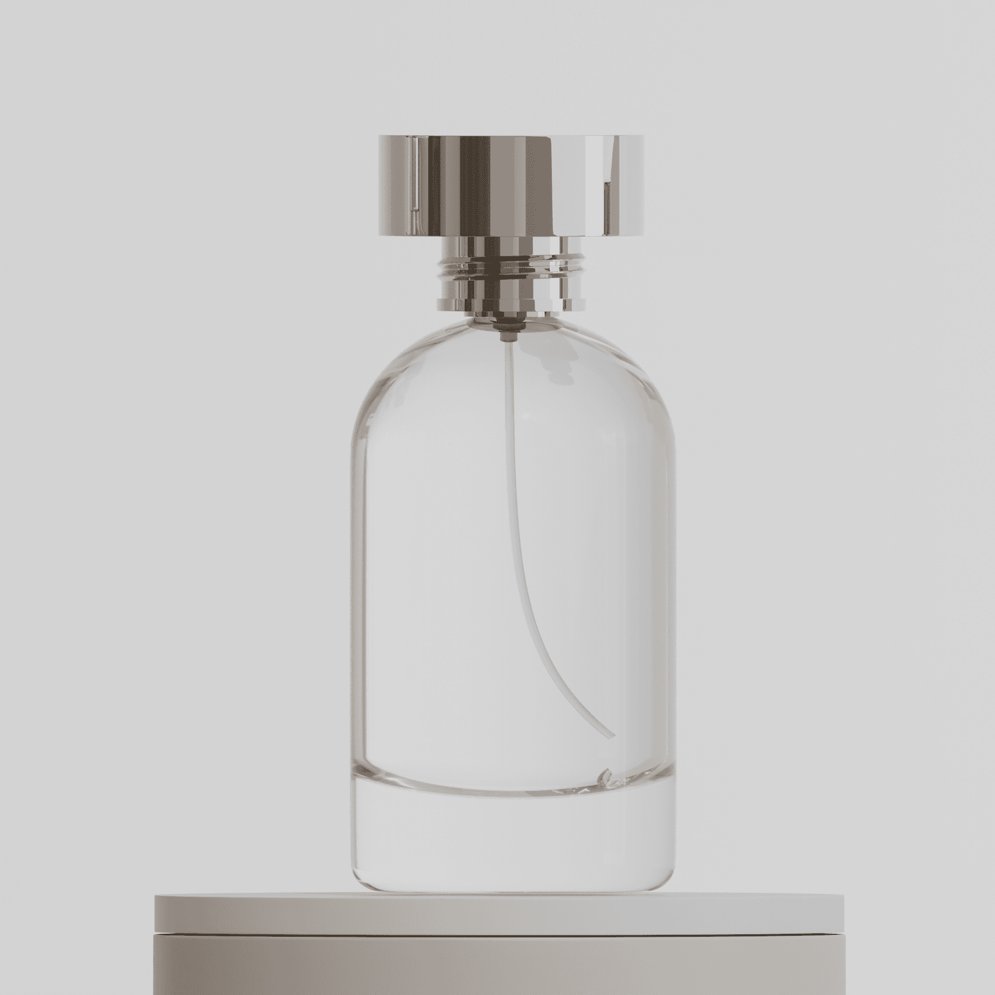 50‑100 ML Oval Rounded Shoulder Heavy Bottom Glass Perfume Bottle with Spray Pump