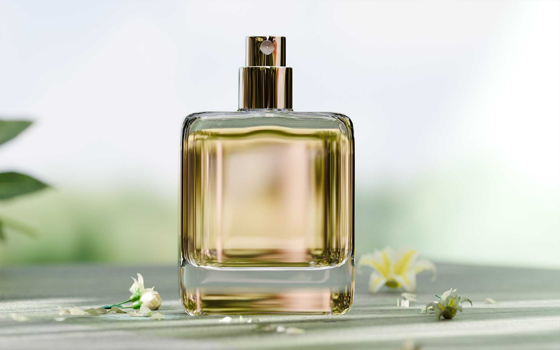 30‑100 ML Double‑Layer Square Heavy Base Perfume Glass Bottle with Ball Resin Cap