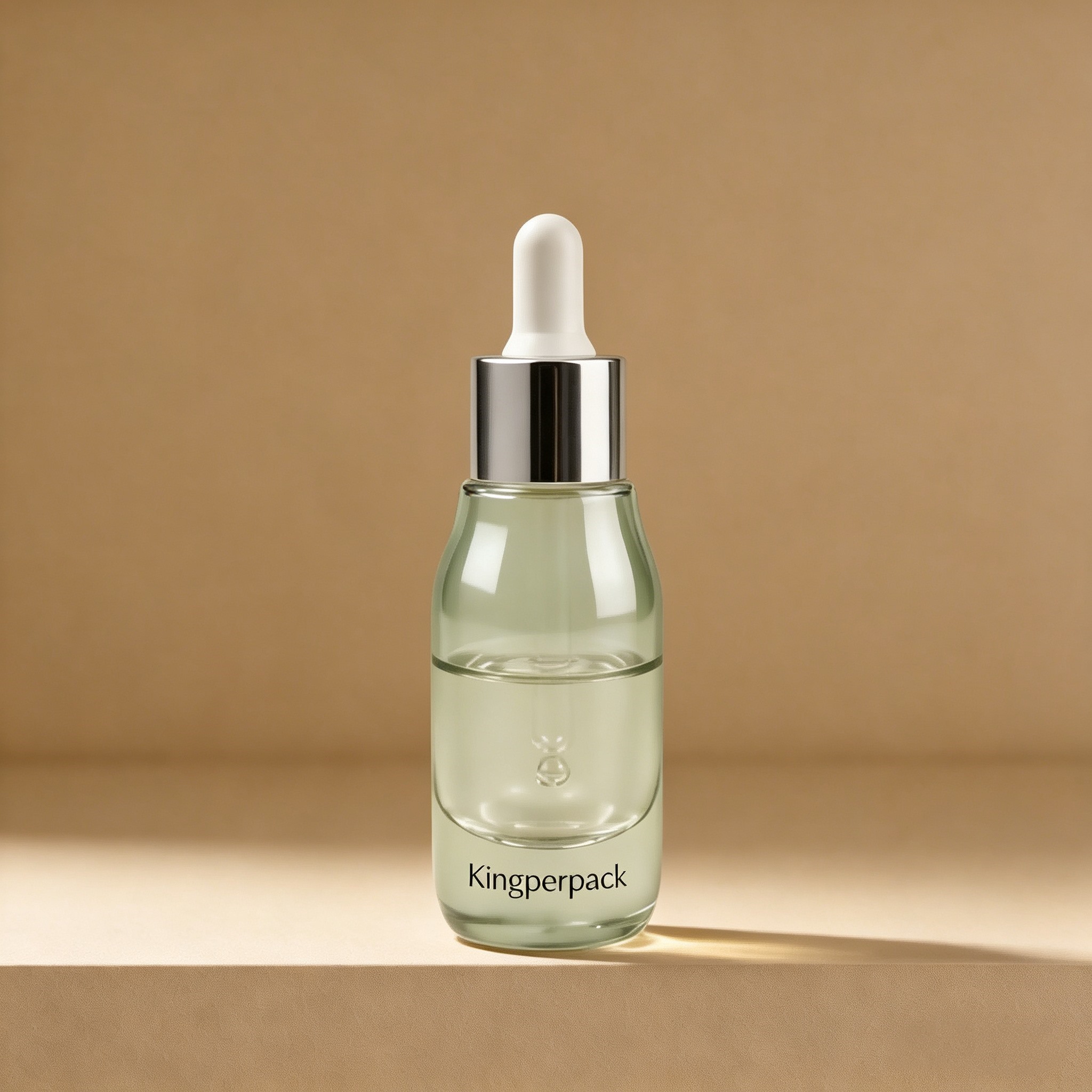 30‑50ML Minimalist Round Bulb Glass dropper Bottle for Face Serum & Essential Oil