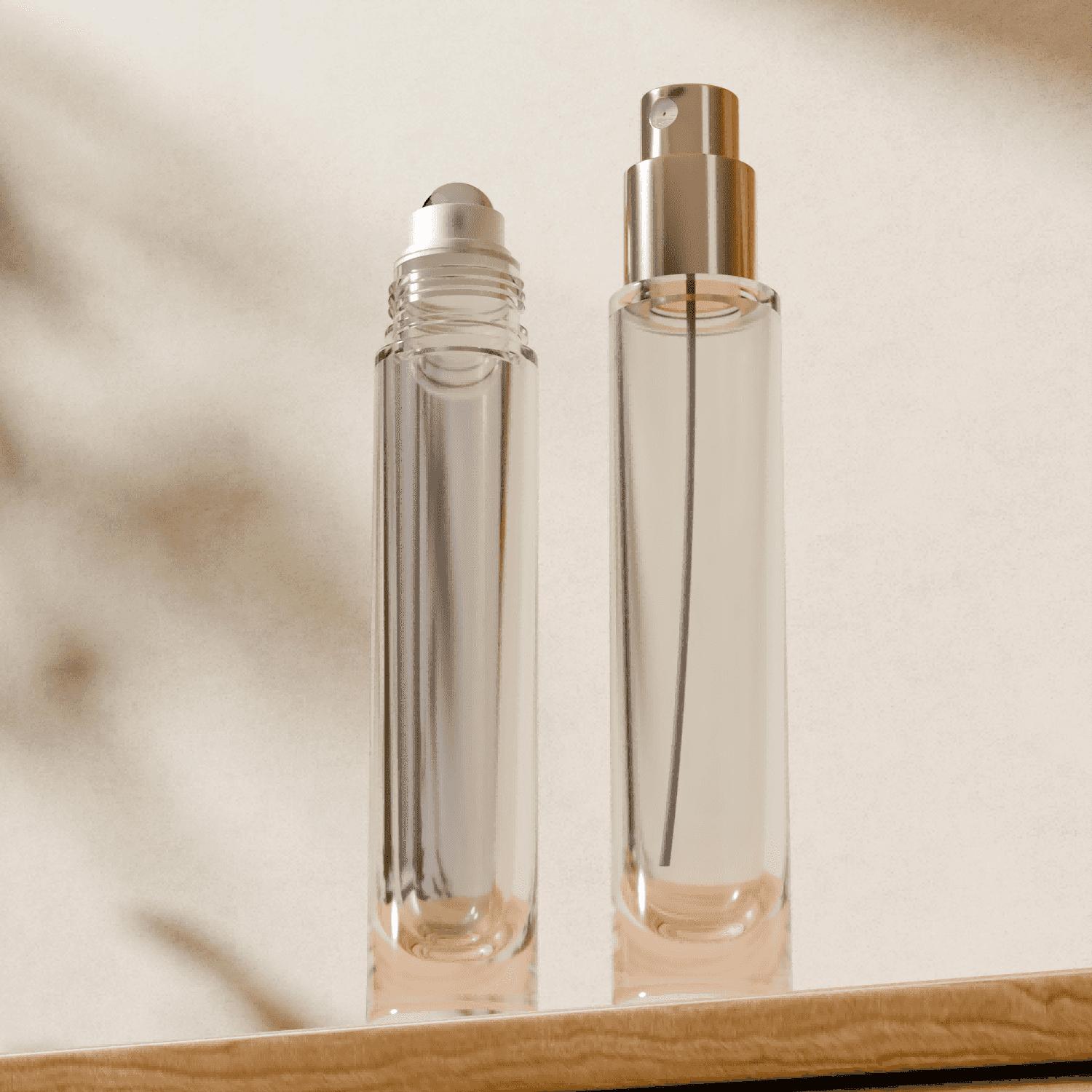 10‑20ML Slim Double‑Wall Glass Bottle, Roll‑On & Perfume Spray Dual‑Use