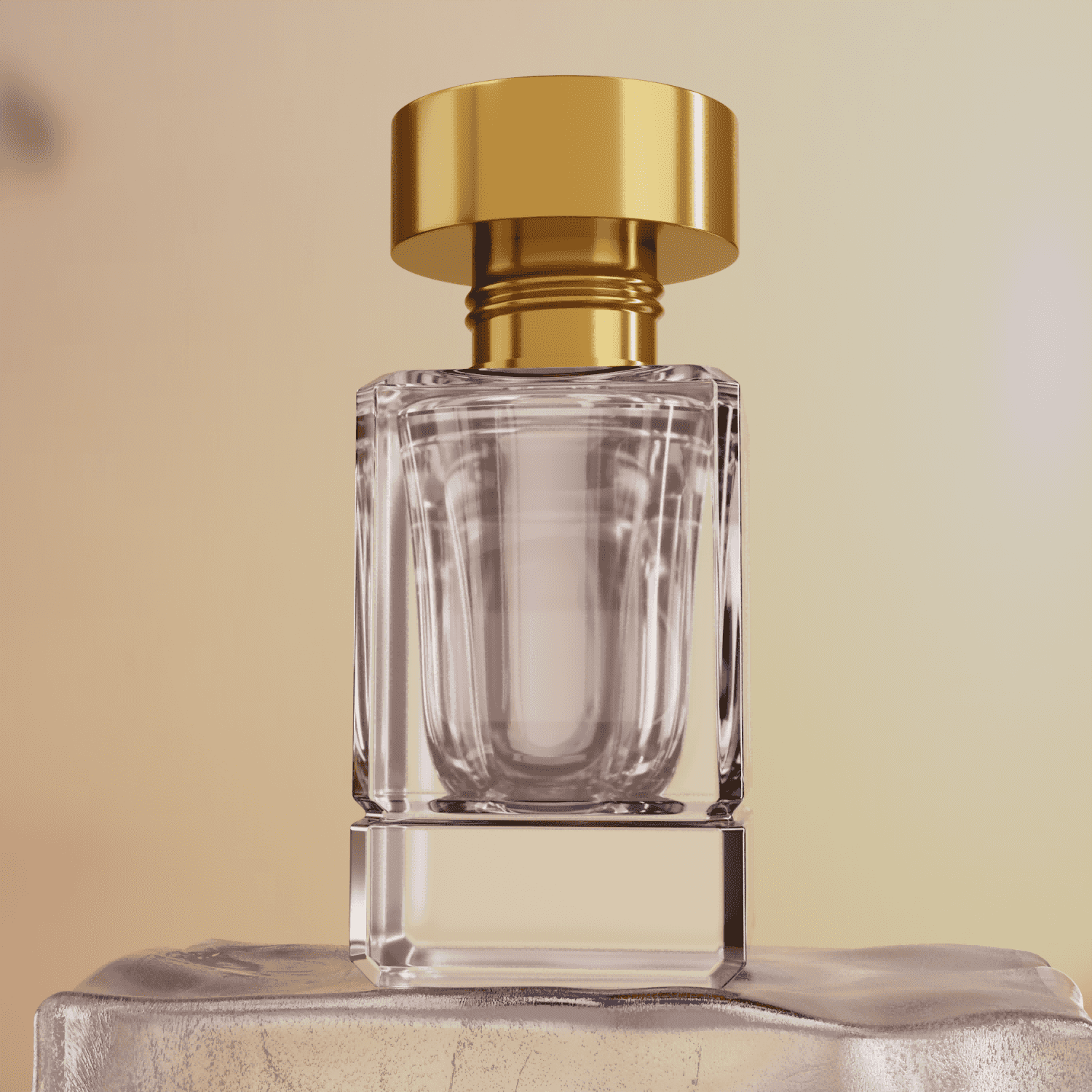 30‑50ML Double‑Layer Square Heavy Base Perfume Glass Bottle