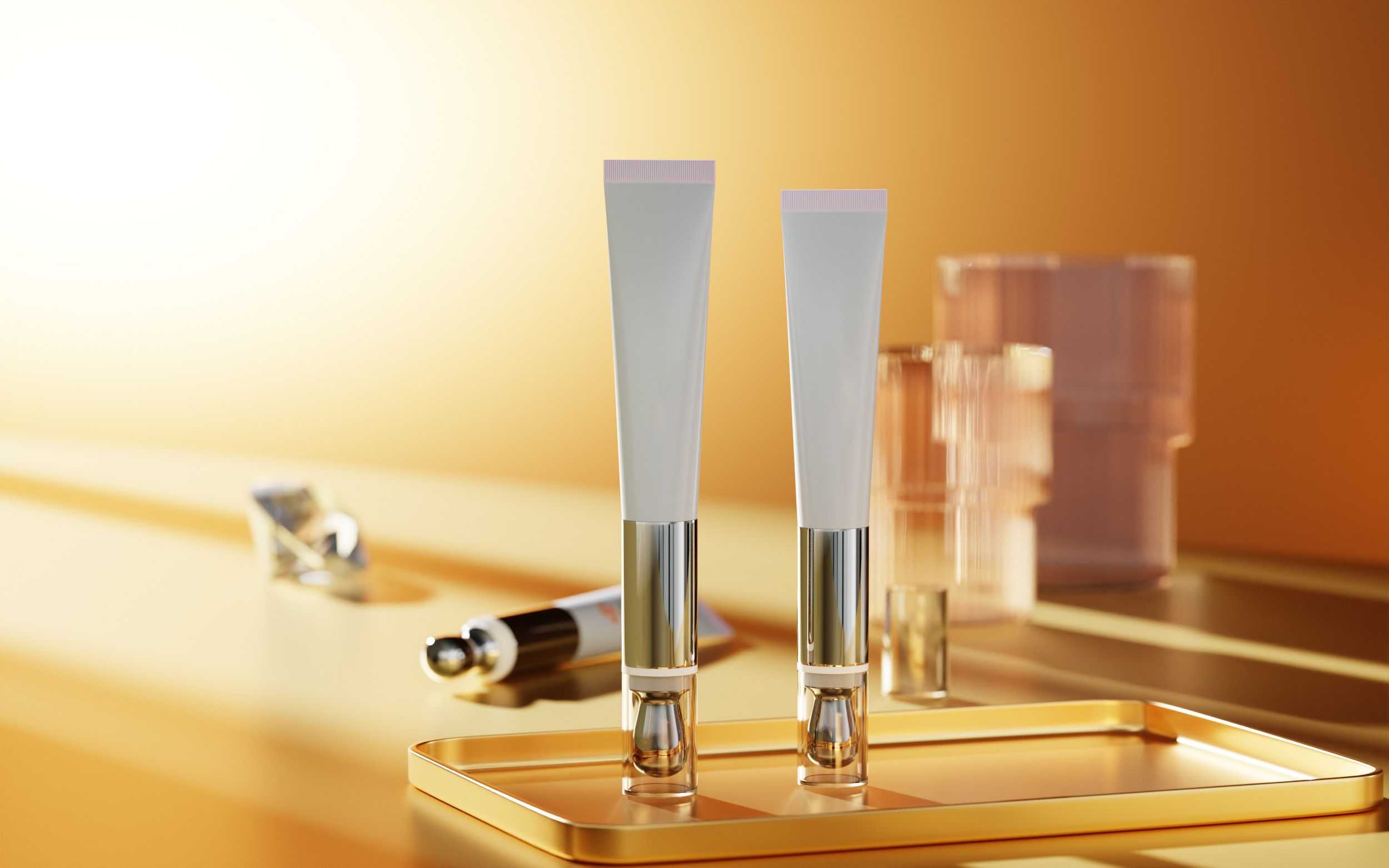 10‑20ML Massage Roller Cosmetic Tube for Eye Cream & Serum