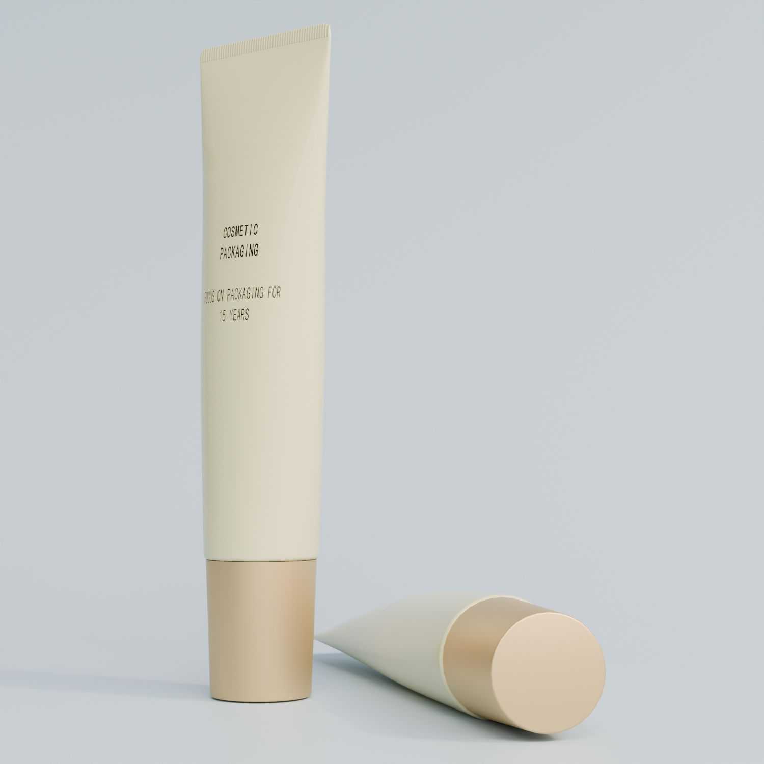 30‑100ML Minimalist Matte PE Cosmetic Tube for Skincare