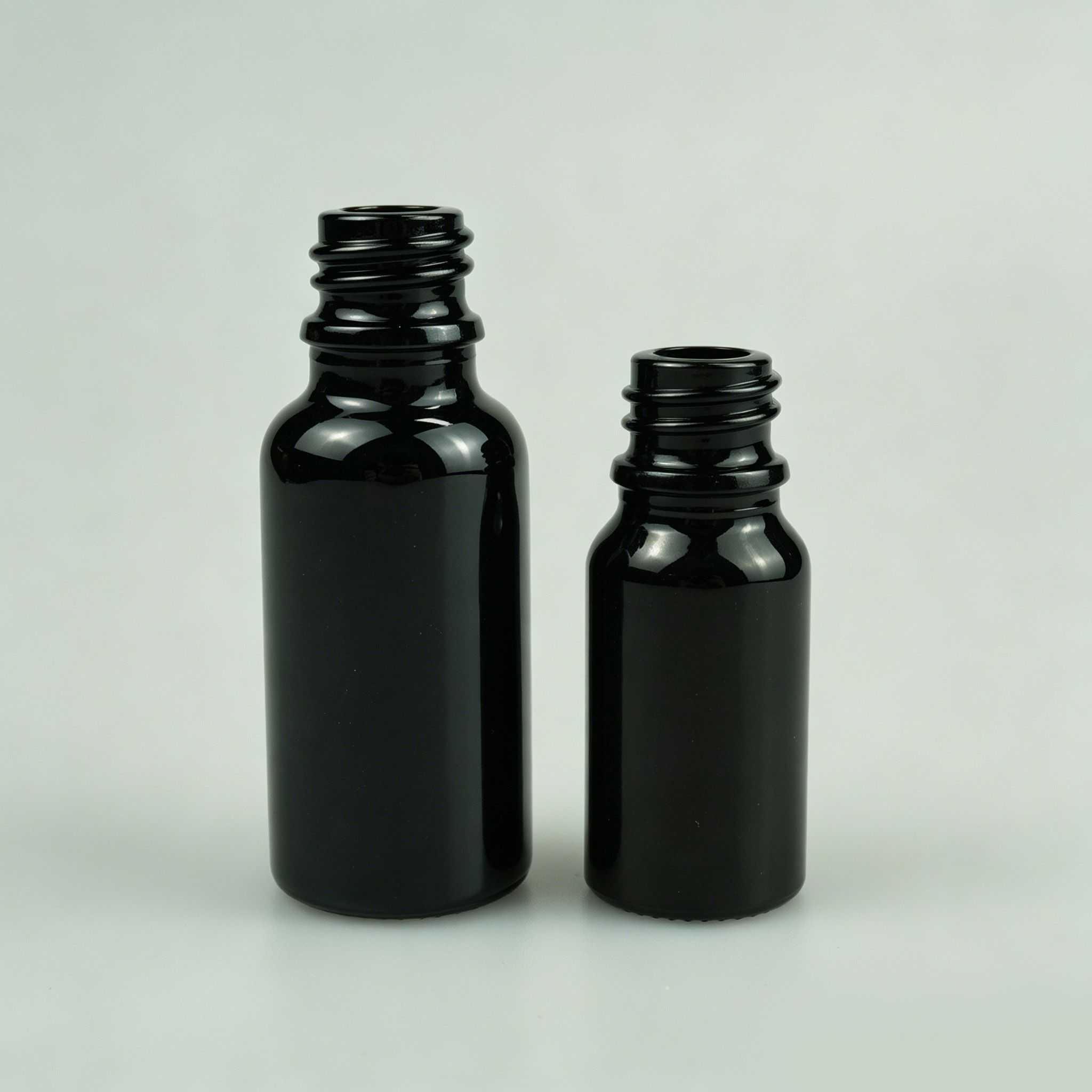 10‑50ML Amber & Black Cylindrical Essential Oil Glass Bottle