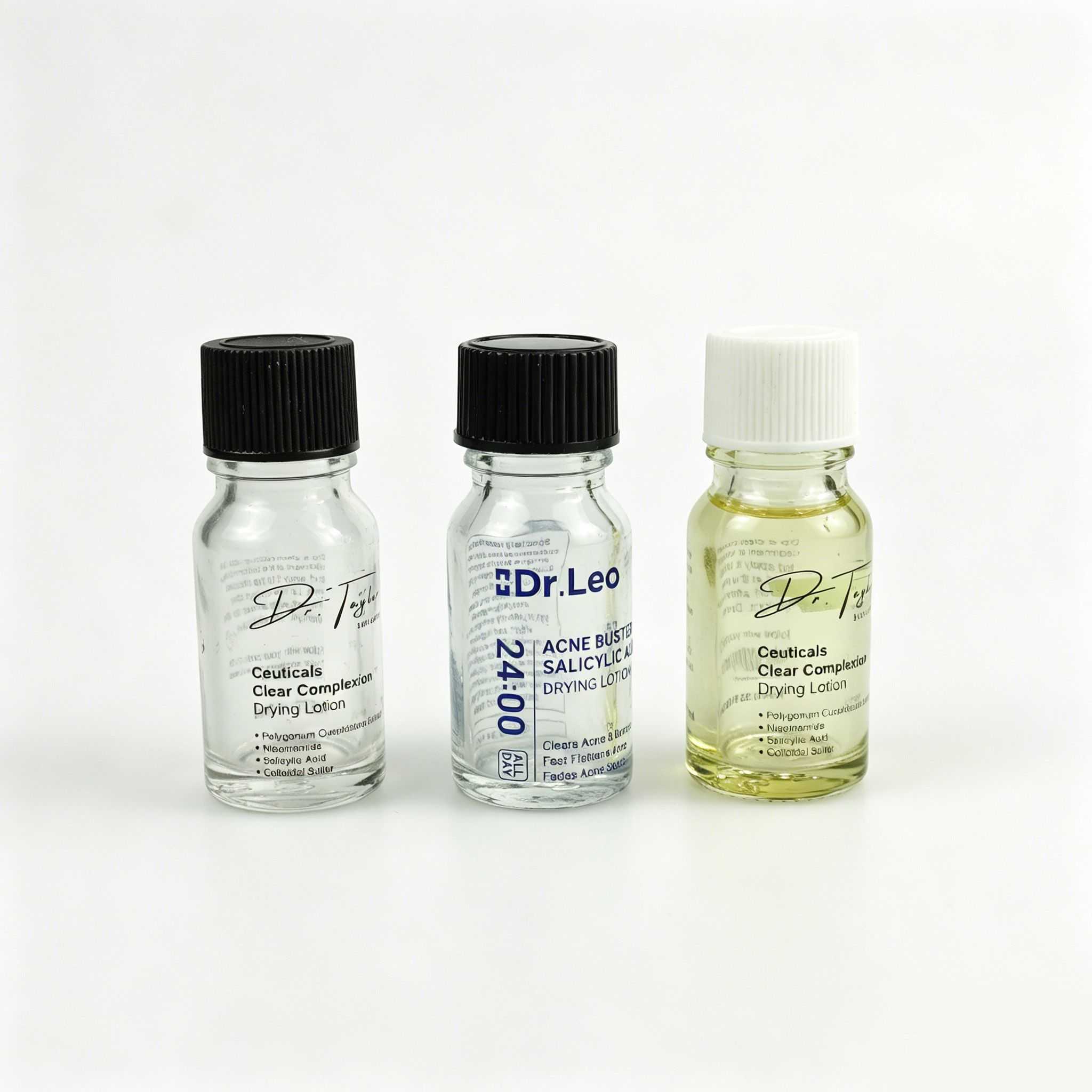 10‑30ML Short‑Shoulder Clear Glass Serum Bottle
