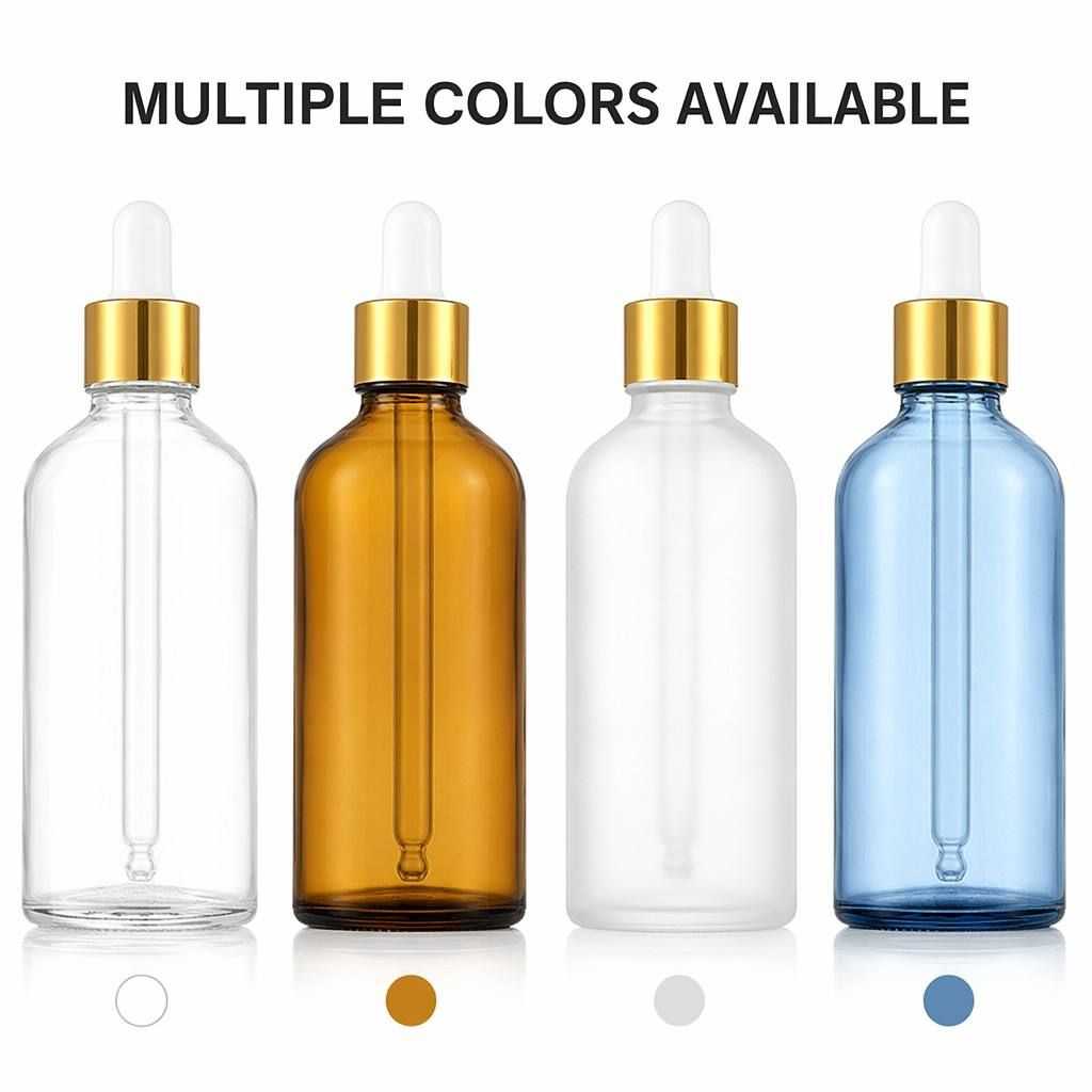 5‑100ML Boston Round Glass dropper Bottle