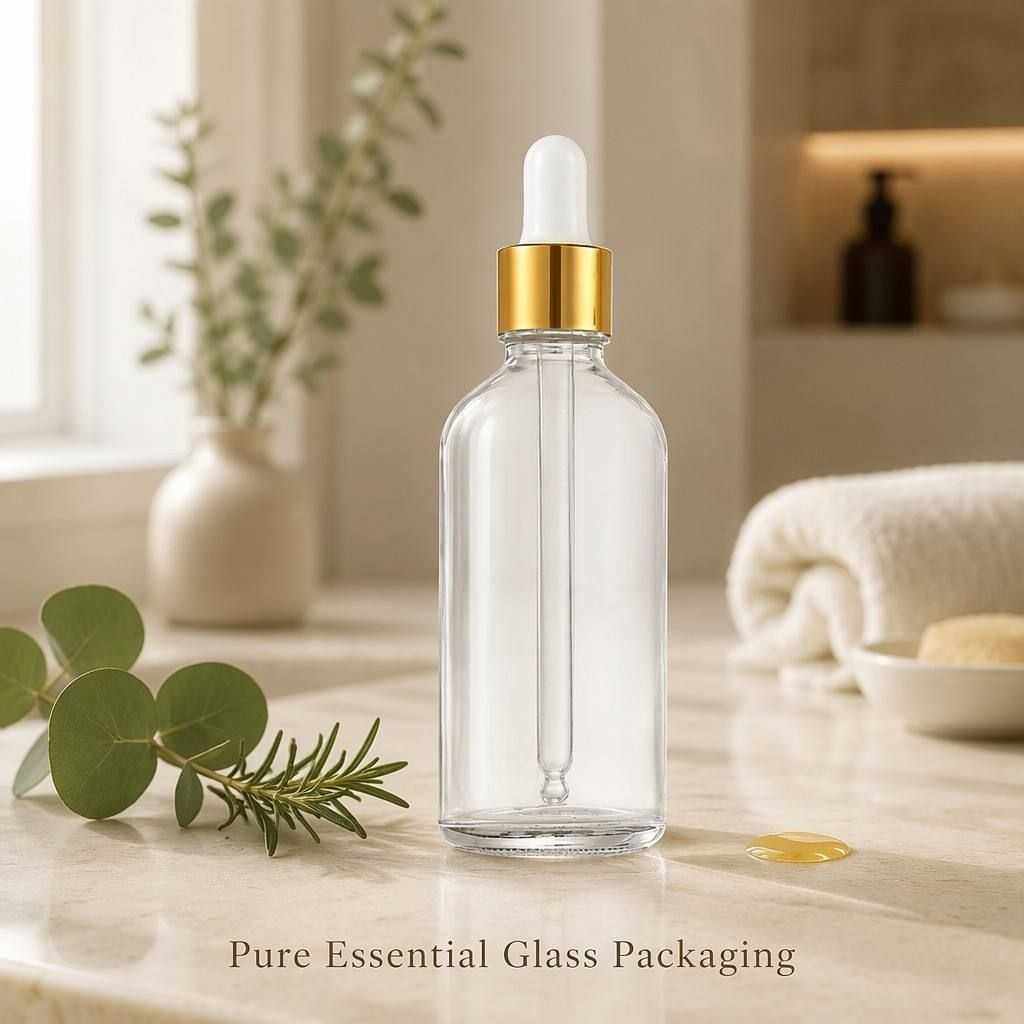 5‑100ML Boston Round Glass dropper Bottle